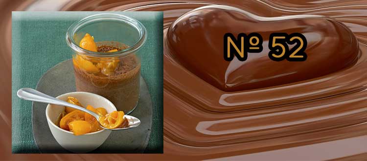 Receta de Chocolate a la taza con kumquat en almíbar Dekum